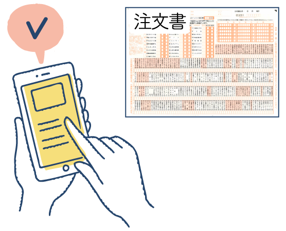 ②注文する